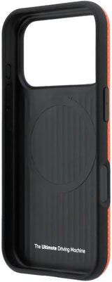 BMW M Quadrille Kevlar Metal Logo Case with MagSafe for iPhone 17/18 Pro 6.3" Orange - BMHMP18L25SWPUKEO
