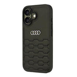 Audi Synthetic Leather Hardcase for iPhone 16 6.1" Black - AU-TPUPCIP16-GT/D2-BK