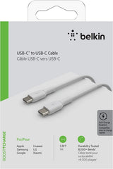 Belkin 1M USB C to USB C Cable White - CAB003bt1MWH