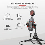 Trust GXT 244 Buzz USB Streaming Microphone with Tripod Stand Black - 23466