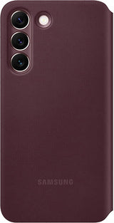 Samsung Galaxy S22 Smart Clear View Cover Burgandy - EF-ZS901CEEGWW