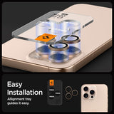 Spigen Optik Pro Glastr EZ Fit Camera Protector 2 Pack for iPhone 16 Pro 6.3" and Pro Max 6.9" Desert Titanium - AGL08862