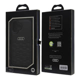 Audi Synthetic Leather Hardcase for iPhone 16 6.1" Black - AU-TPUPCIP16-GT/D2-BK