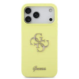 Guess Liquid Silicone 4G Metal Logo Case for iPhone 17 Pro Max 6.9" Yellow - GUHCP17XSC4GLMY