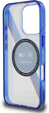BMW Motorsport IML Circle Hardcase with MagSafe for iPhone 16 Pro Max 6.9" Clear - BMHMP16X23HTPUT