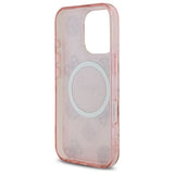 Guess IML Peony On 4G Background Case with MagSafe for iPhone 16 Pro 6.3" Pink - GUHMP16LH4PYEEP