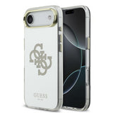 Guess PC/TPU Mirror 4G Glitter Logo Case with MagSafe for iPhone 17 Air 6.5" Gold - GUHMP17MHMR4GDG