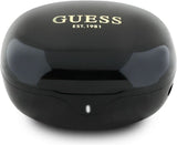 Guess Glossy Classic Logo TWS Wireless Earphones Black - GUTWST7FCEEK
