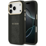 Guess 4G Stripe Case with MagSafe for iPhone 17 Pro Max 6.9" Black - GUHMP17XPG4SEMCK