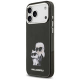 Karl Lagerfeld IML Aquarelle Karl & Choupette Logo Case with MagSafe for iPhone 17 Pro Max 6.9" Black - KLHMP17XHMKCAQOK