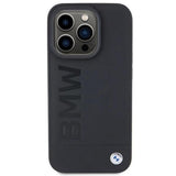 BMW Hot Stamp Leather Case for iphone 15 Pro Max 6.7" Black - BMHCP15XSLLBK