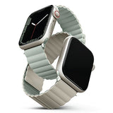 Uniq Revix Strap for Apple Watch 7/8/9/10/SE/SE2/Ultra 42/44/45/49mm Sage and Beige - UNIQ-45MM-REVSAGBEG