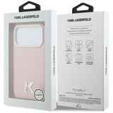 Karl Lagerfeld Karl Head Logo Case with MagSafe for iPhone 17 Pro Max 6.9" Pink - KLHMP17X5PGFKHGP