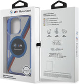 BMW Motorsport IML Circle Hardcase with MagSafe for iPhone 16 Pro Max 6.9" Clear - BMHMP16X23HTPUT