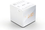 Sony Cube Style FM Radio Alarm Clock White - ICF-C1/WC3