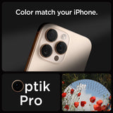 Spigen Optik Pro Glastr EZ Fit Camera Protector 2 Pack for iPhone 16 Pro 6.3" and Pro Max 6.9" Desert Titanium - AGL08862