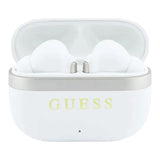 Guess Gold Line Glossy Finish TWS Wireless Earphones White - GUTWSN2HGGSH