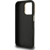 Guess PU Grained 4G Logo Stand Camera Frame Case for iPhone 16 Pro 6.3" Black - GUHCP16LPCS4GSK