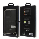 Audi Synthetic Leather Hardcase with MagSafe for iPhone 16 Pro 6.3" Black - AU-TPUPCMIP16P-GT/D3-BK