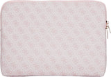 Guess 4G Zipper Pocket Triangle Logo Laptop Sleeve for 14" MacBook Pink -GUCS14ZP4DPTP