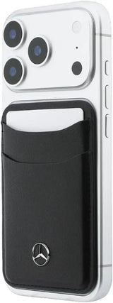 Mercedes Benz Leather Magnetic Card Holder Black - MECSMPUDCSK