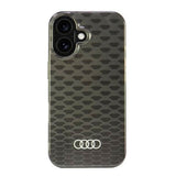 Audi IML Stitching Pattern Hardcase with MagSafe for iPhone 16 6.1" Black - AU-IMLMIP16-Q5/D3-BK