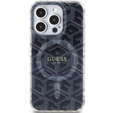 Guess IML GCube with MagSafe Hard Case for iphone 15 Pro Max 6.7" Black - GUHMP15XHGCUSTGK