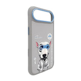 Nimmy Cool & Cute 2.0 Terrier Dog Case with MagSafe for iPhone 17 Air 6.5" Grey Blue - N-KMLL-IP17-AIR-019-A