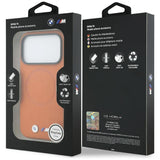 BMW M Series FW Metal Logo Case with MagSafe for iPhone 17 Pro 6.3" Orange - BMHMP17L25PFWSMO