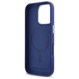 Karl Lagerfeld FW Metal Plate Case with MagSafe for iPhone 16 Pro Max 6.9" Case Blue - KLHMP16XPGMSRPB
