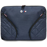 BMW M Series Nylon Pockets 16" Protective Laptop Sleeve with Metal Logo Navy Blue - BMCS15PNYPOV