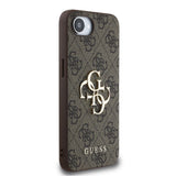 Guess PU 4G Metal Big Logo Case for iPhone 16e 6.1" Brown - GUHCPSE44GMGBR