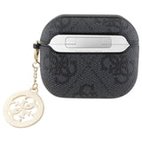 Guess PC/PU 4G Script Charm Case for Airpods 3 Black - GUA3P4E4CDK