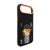 Nimmy Cool & Cute 2.0 Gorilla Case with MagSafe for iPhone 17 Air 6.5" Black Orange - N-KMLL-IP17-AIR-016