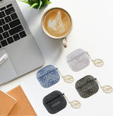 Guess 4G Script PC/PU Charm Case For AirPods 4 Black - GUA4P4E4CDK