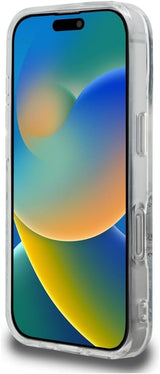 Karl Lagerfeld IML Multi Karl & Choupette Head Pattern Case for iPhone 16 Pro 6.3" Clear - KLHCP16LHMCHKCT