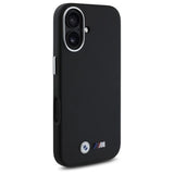 BMW M Smooth Full Wrapped Metal Case with MagSafe for iPhone 16 6.1" Black - BMHCP16S23PMWK