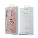 Guess Fixed Glitter Big 4G Logo Case for iPhone 16 Pro 6.3" Pink - GUHCP16LHG4SGP