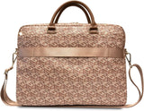 Guess Gcube Stripes Bag for 16" Laptop Brown - GUCB15HGCFSEW