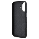 BMW M Series Carbon Wrapped Metal Logo Hardcase for iPhone 16 6.1" Black - BMHCP16S23PUFWC