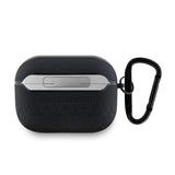Mercedes Benz Geometry Star Pattern Leather Case for AirPods Pro 2 Black - MEAP28REMPK