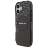 AMG Double Layer Transparent Rhombs Case with MagSafe for iPhone 17 6.3" Black Red - AMHMP17S24HRDKR