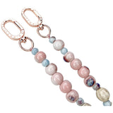 Nimmy Big Eye Cute Pet Bischon Fraise Dog Mobile Phone Chain Bag Charm Ceramic Bracelet Pink - N-XDY-SL-02