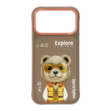 Nimmy Cool & Cute 2.0 Bear Case with MagSafe for iPhone 17 Pro Max 6.9" Brown Orange - N-KMLL-IP17-PRO-MAX-011-B