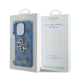 Guess 4G Big Logo Case for iPhone 16 Pro 6.3" Blue - GUHCP16L4GMGBL