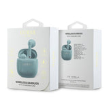 Guess Printed Classic Logo TWS Wireless Earphones Turquoise - GUTWSJ14ESGQ