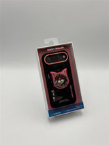 Nimmy Glasses Cool Cat Face Case with Detachable MagSafe Grip Stand for iPhone 17 Air 6.5" Black Pink - N-YJKM-CXZJ-IP17-AIR-018