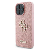 Guess Fixed Glitter Big 4G Logo Case for iPhone 16 Pro 6.3" Pink - GUHCP16LHG4SGP