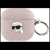 Karl Lagerfeld Monogram Karl Head Case for AirPods 4 Pink - KLA4PGKIPP