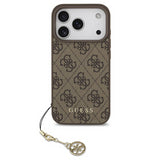 Guess 4G Charms Case for iPhone 17 Pro 6.3" Tone on Tone Brown - GUHMP17LGF4GCW